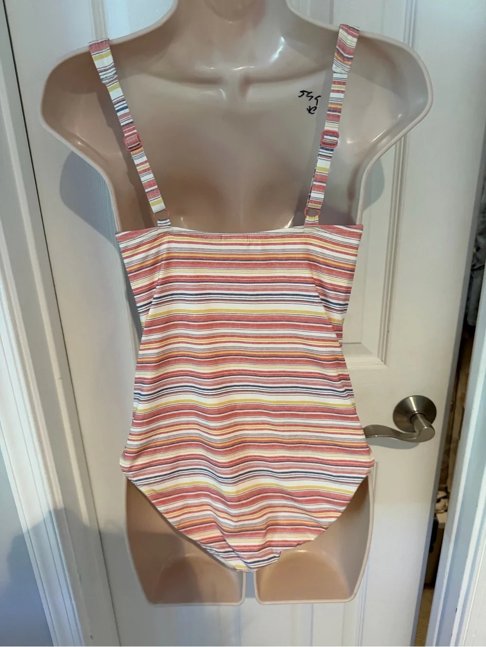 Women’s Stripe One-Piece Swimsuit in Pastel Multi New size 6